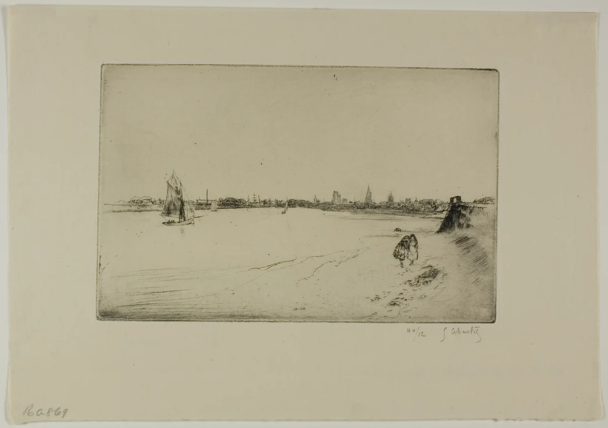 The Outer Harbor of La Rochelle by Gustave Leheutre, print, 1904