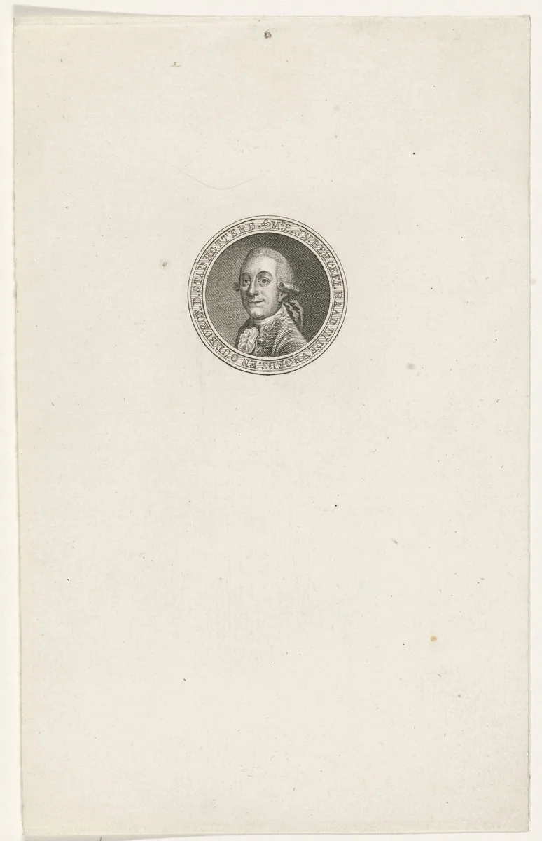 Portret van Pieter Johan van Berckel by Abraham Jacobsz. Hulk, print, 1787