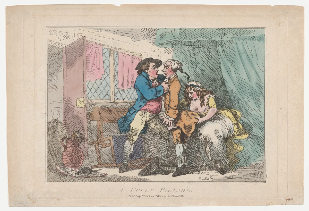 A Cully Pillag'd by Thomas Rowlandson, print, 1802