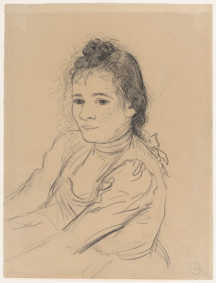 Portrait of a Young Woman by Georges Lacombe, drawing, 1892