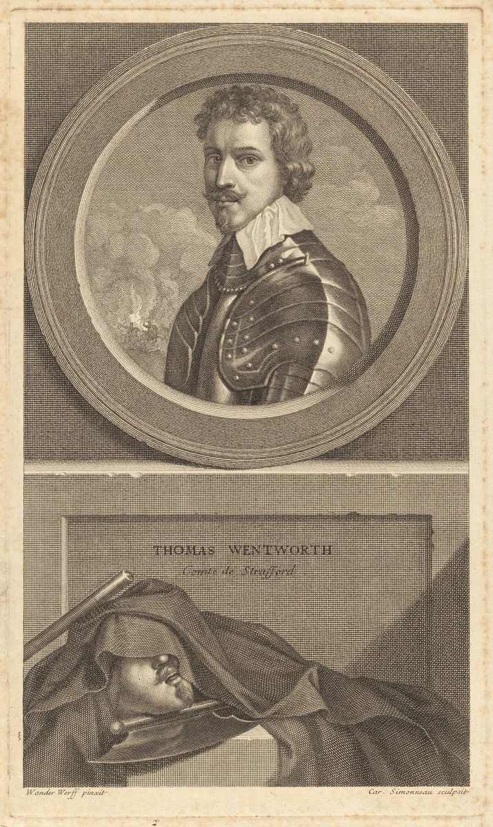 Thomas Wentworth, Comte de Strafford by Charles Simonneau
Sir Anthony van Dyck
Adriaen van der Werff, print, 1697