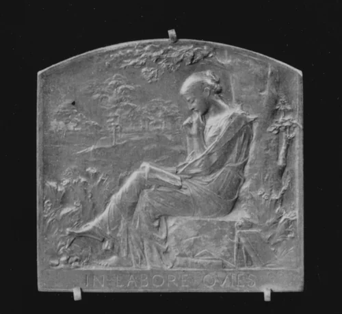 The Artist to His Friends, 1890 by Louis-Oscar Roty, metalwork, 1890