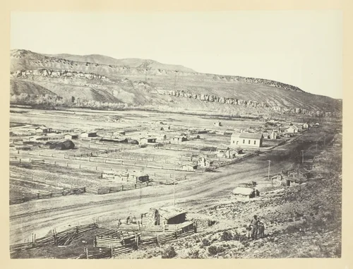 Coalville, Weber Valley, Utah by Andrew J. Russell, photograph, 1868-1869