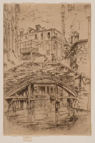 Ponte del Piovan by James McNeill Whistler, print, 1879-1880