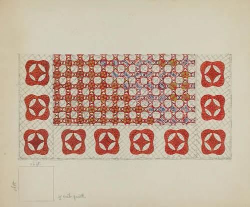 Bedspread by Irene Schaefer, index of american design, 1936