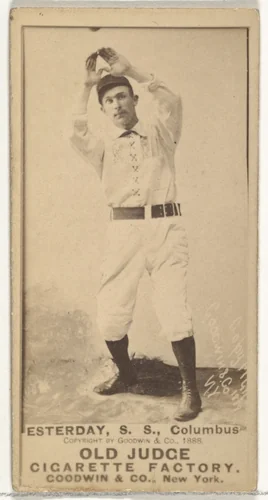 Henry P. Easterday, Shortstop, Cleveland, from the Old Judge series (N172) for Old Judge Cigarettes by Goodwin & Company, photograph, 1888