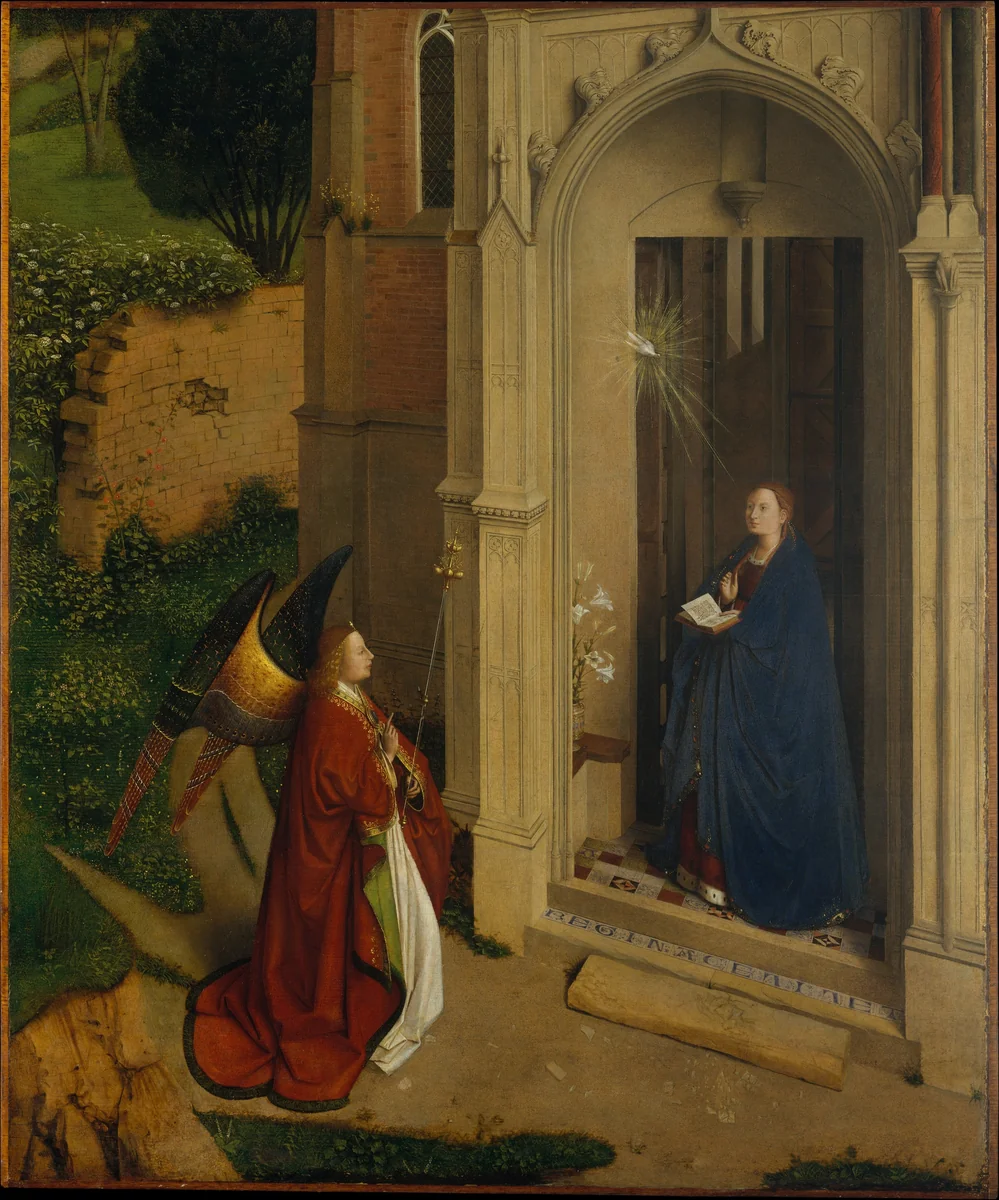 The Annunciation by Petrus Christus, painting, 1440-1450