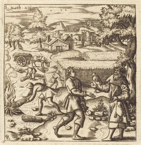 Parable of Weeds in the Wheat by Léonard Gaultier, print, 1576-1580