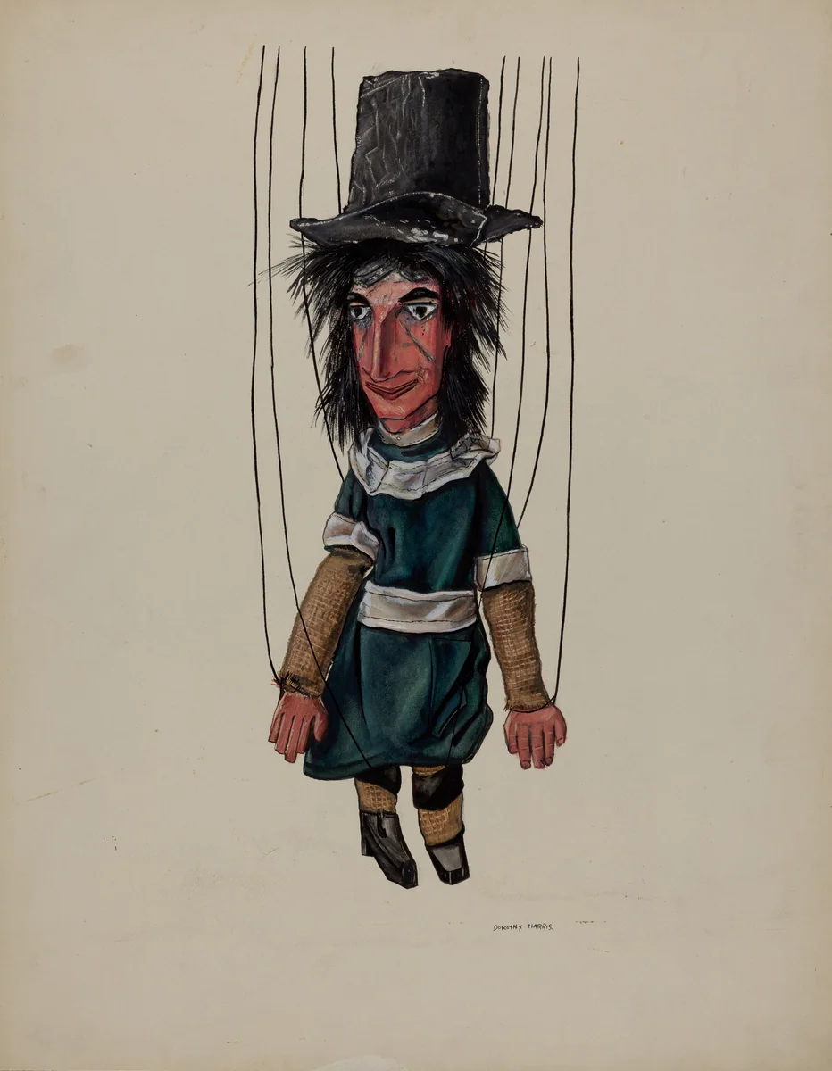 Marionette - Missionary by Dorothy Harris, index of american design, 1937