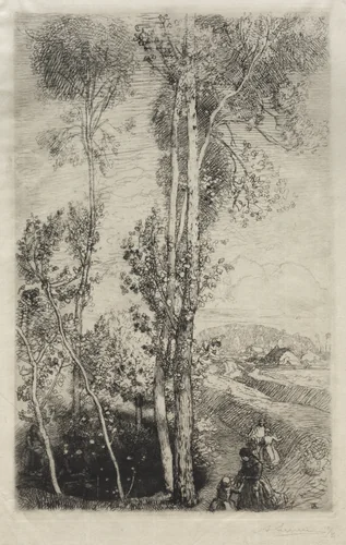 La Petite Mare by Auguste Louis Lepère, print, 1908