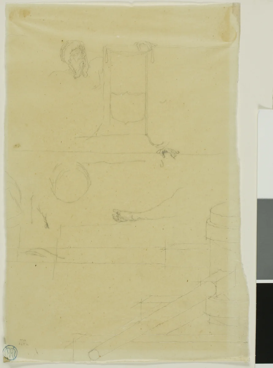 Study for San Francisco by Charles Meryon, drawing, 1855-1856