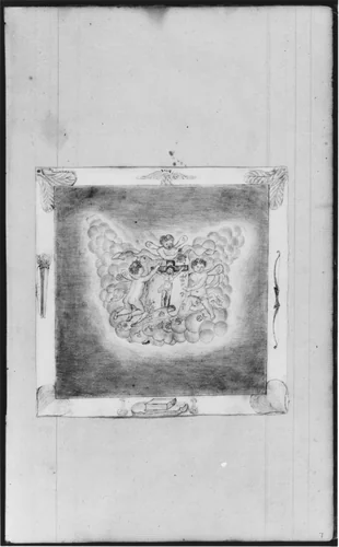 Crucifixion with Angels (from Sketchbook) by John William Casilear, artwork, 1811-1893