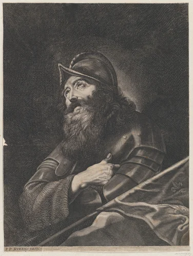 Saint William of Aquitaine (?) by anonymous, print, 1700-1800