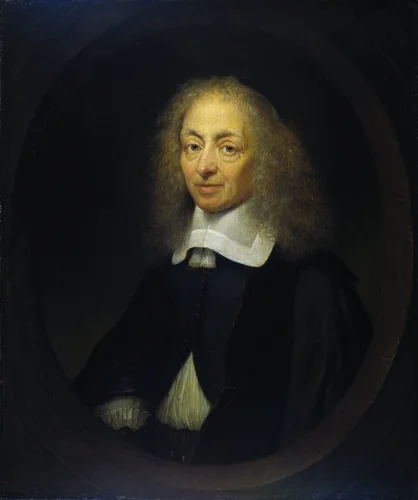 Portrait of Constantijn Huygens (1596-1687) by Caspar Netscher, painting, 1672