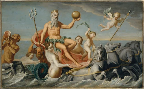The Return of Neptune by John Singleton Copley, artwork, 1751-1754