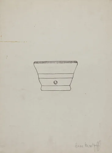 Soap Dish by Anne Mentzoff, index of american design, 1940