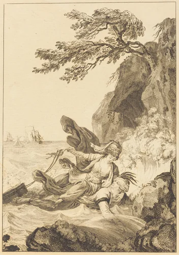 La fiancee du roi de Garbe: La cassette by Jean-Baptiste Tilliard; Charles Monnet, print, 1740-1813