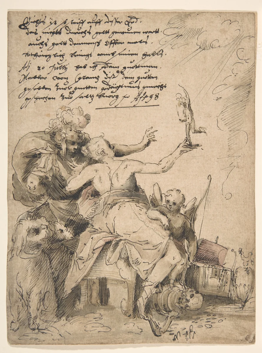 An Allegory by Adam Gutmann, drawing, 1598