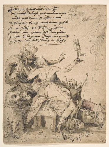 An Allegory by Adam Gutmann, drawing, 1598