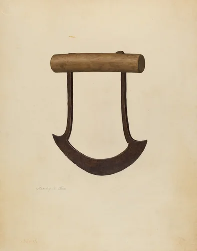 Chopping Knife by Stanley Chin, index of american design, 1941