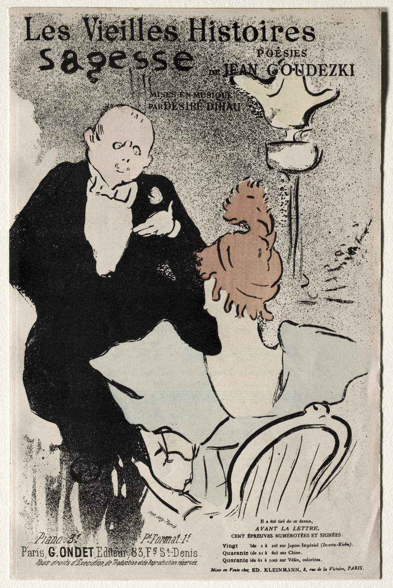 Les Vieilles histoires: Sagesse by Henri de Toulouse-Lautrec, print, 1893