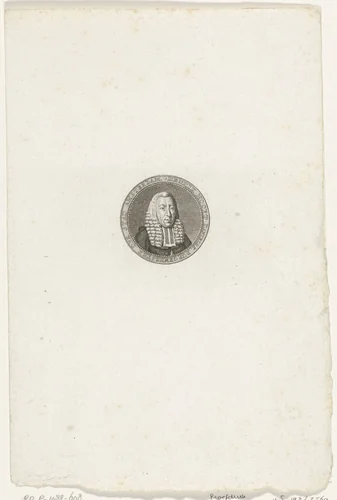 Portret van Hendrik Danielsz. Hooft by Abraham Jacobsz. Hulk, print, 1787