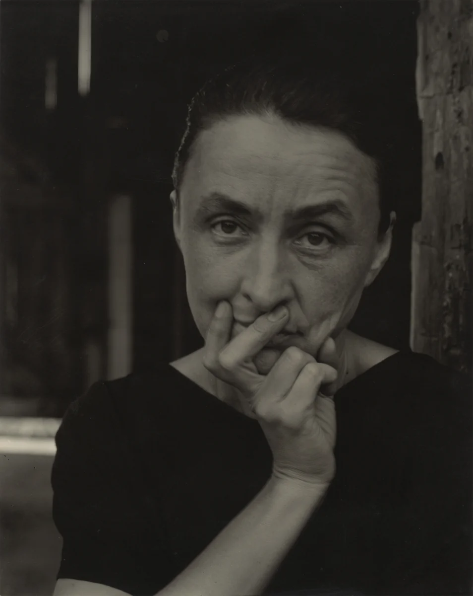 Georgia O'Keeffe by Alfred Stieglitz, photograph, 1932-1933