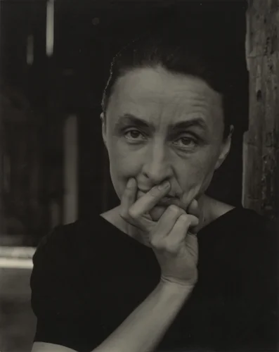 Georgia O'Keeffe by Alfred Stieglitz, photograph, 1932-1933