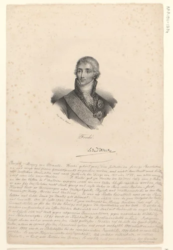 Portret van Joseph Fouché by anonymous, print, 1818-1842