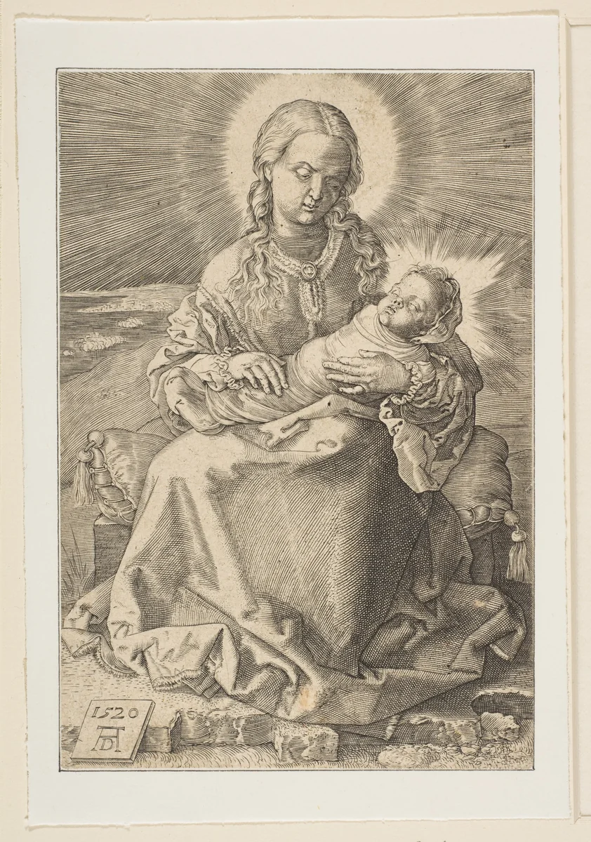 The Virgin with the Swaddled Child (copy) by Albrecht Dürer, print, 1485-1600