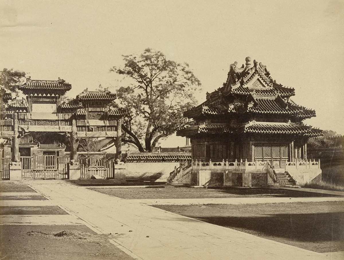 Imperial Winter Palace -- Pekin by Felice Beato, photograph, 1860