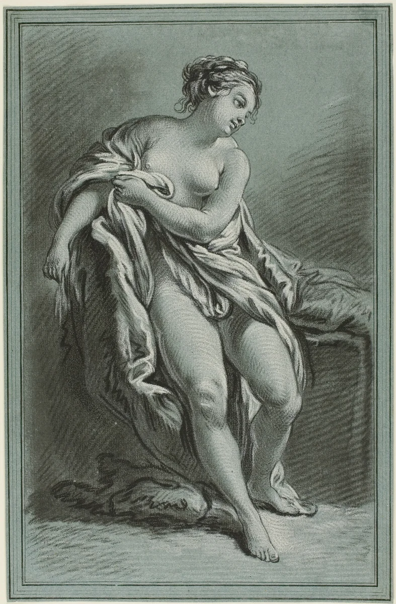 Bather by Louis Marin Bonnet, print, 1768