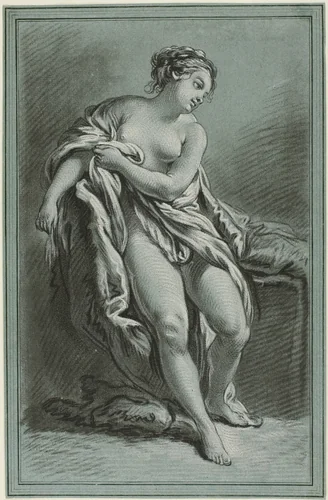 Bather by Louis Marin Bonnet, print, 1768