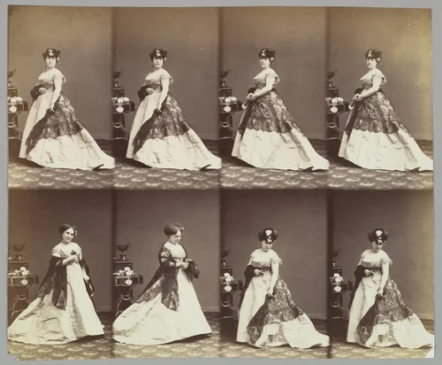 Louise Abigdon by André Adolphe-Eugène Disdéri, photograph, 1866
