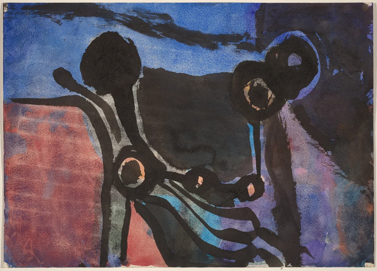 Untitled [abstraction] [verso] by Richard Diebenkorn, drawing, 1955-1967