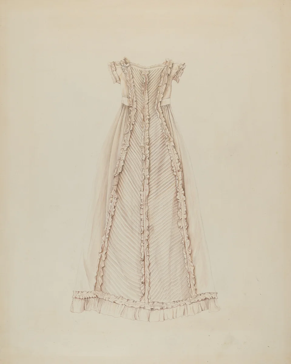 Infant's Dress (Back View) by Lucien Verbeke, index of american design, 1938