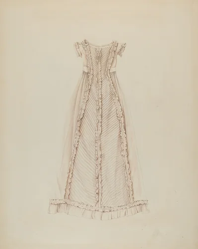 Infant's Dress (Back View) by Lucien Verbeke, index of american design, 1938