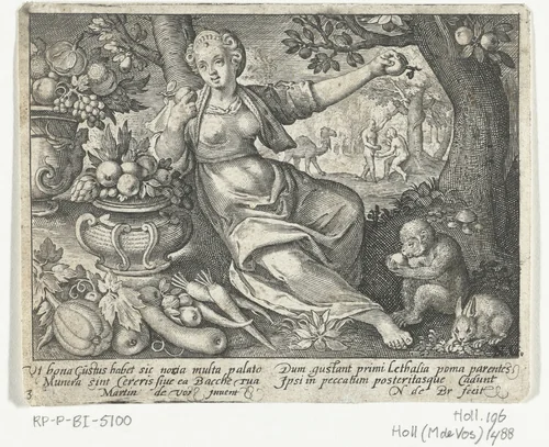 Zintuig Smaak by Unknown, print, 1581-1656