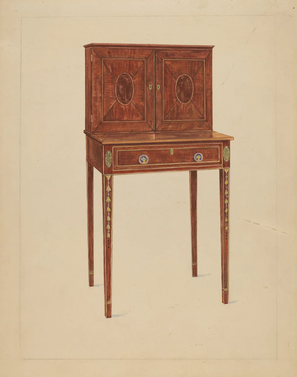 Lady's Writing Cabinet by American 20th Century, index of american design, 1935-1942