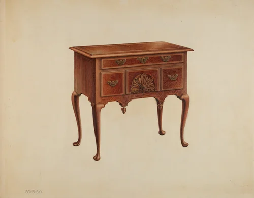 Lowboy by Isidore Sovensky, index of american design, 1938