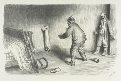 Perdue by Jean Veber, print, 1914