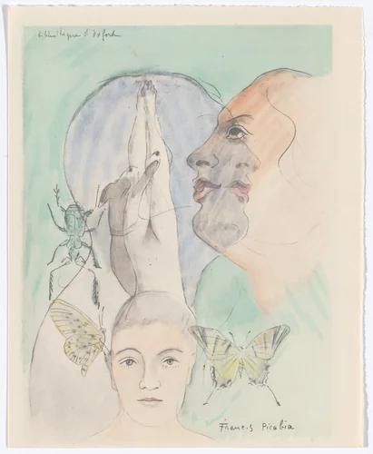 Duplicate of Bibliothèque d'Oxford (Library of Oxford) from Le Peseur d'âmes (The Weigher of Souls) by Francis Picabia, illustrated book, 1931