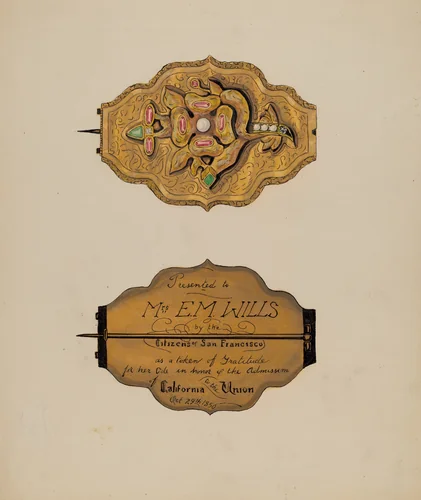 Brooch by Ellen Duncan, index of american design, 1936