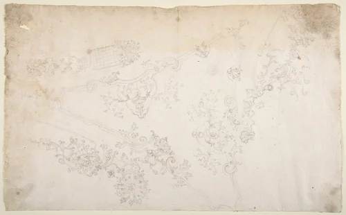 Design for Ceiling by Leonardo Marini, drawing, 1700-1800