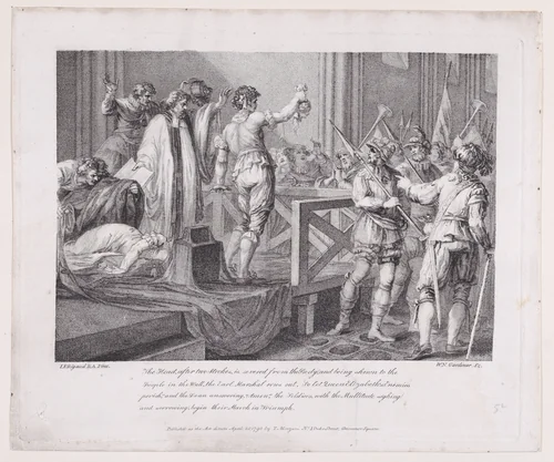Execution of Mary, Queen of Scots by William Nelson Gardiner, print, 1790