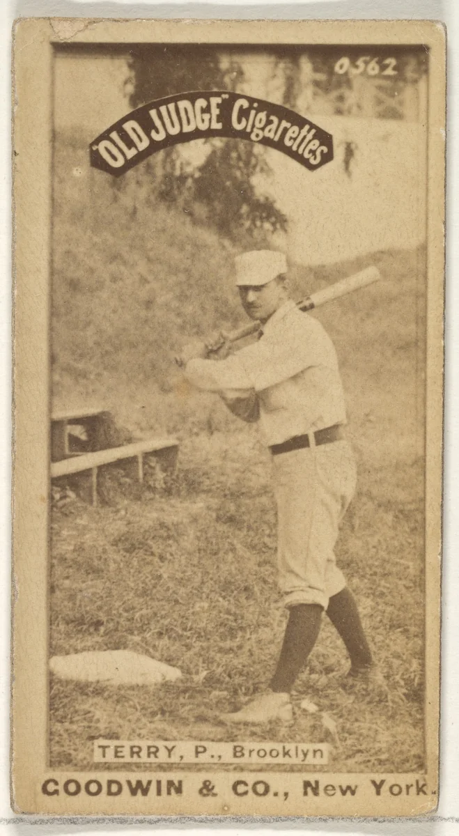 Terry, Pitcher, Brooklyn, from the Old Judge series (N172) for Old Judge Cigarettes by Goodwin & Company, photograph, 1887-1890