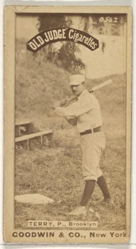 Terry, Pitcher, Brooklyn, from the Old Judge series (N172) for Old Judge Cigarettes by Goodwin & Company, photograph, 1887-1890