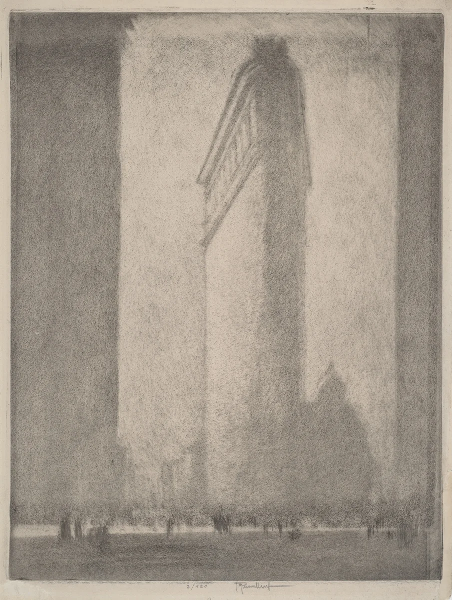 The Flat Iron New York by Joseph Pennell, print, 1908