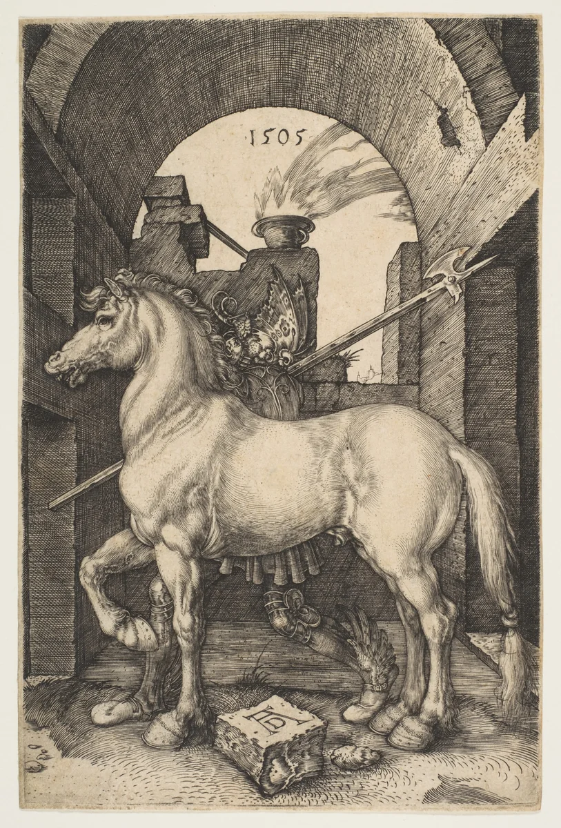The Little Horse by Albrecht Dürer, print, 1505
