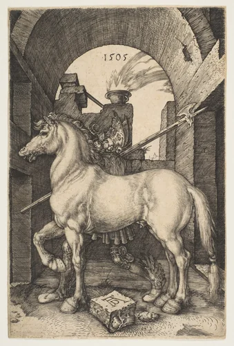 The Little Horse by Albrecht Dürer, print, 1505